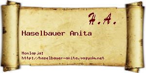 Haselbauer Anita névjegykártya